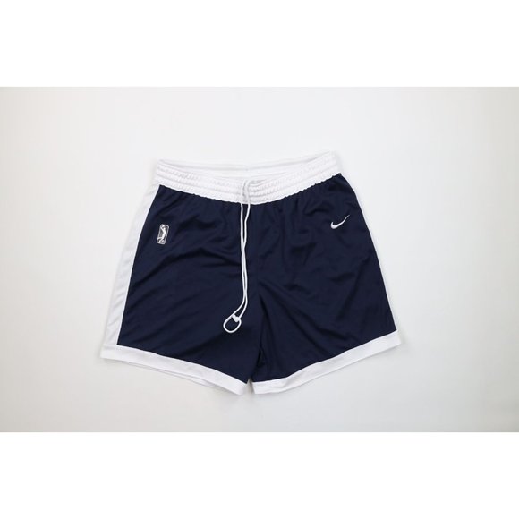 Nike Mens Size XL Team Issued NBA G League Basketball Shorts Navy Blue White